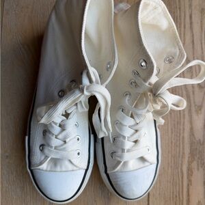 High-Top Canvas Sneakers